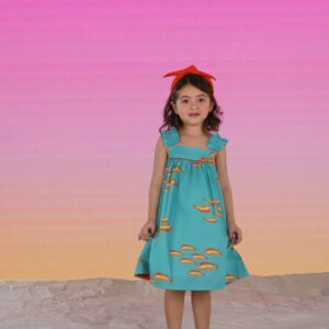 Vestido Menina Azul Claro